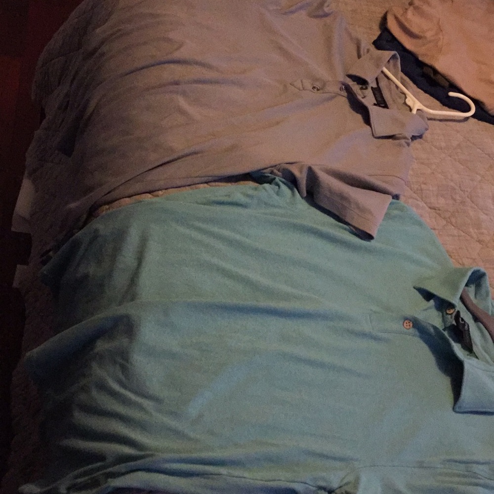 Apt 9 grey shirt and north end teal shirt